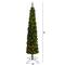 8ft. Pre-Lit Green Pine Artificial Christmas Tree, Clear LED Lights